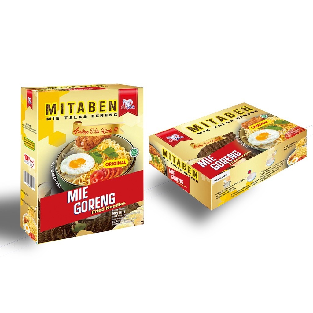 

Mie Goreng Fried Noodles / Mie Talas Beneng Kuning / Mie Indomie Goreng Bergizi Go Jack / MITABEN NAGA SP