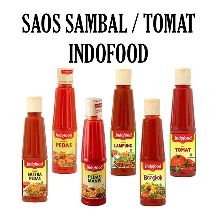 

INDOFOOD SAMBAL / TOMAT BOTOL 135ml - Pedas Ayushop57