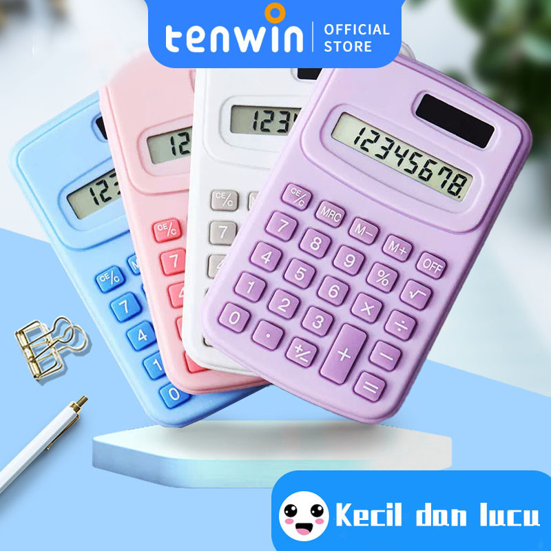 

8 DigitKalkulator untuk Siswa Sekolah Dasar Mini Lucu Komputer Portabel Akuntansi Komputer Portabel Aritmatika-tenwin offical