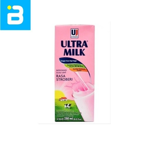 

Ultra Milk UHT Stroberi 250ML