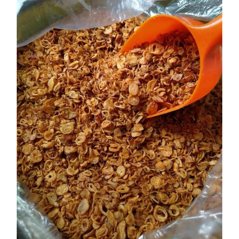 

Tanpa tepung bawang merah goreng kriuk gurih kemasan 100 gram