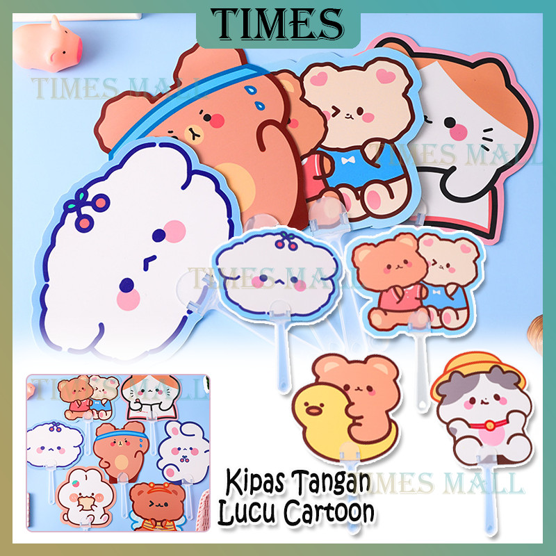 Kipas Tangan Lipat Mini Motif Kartun Lucu/Kipas Tangan Souvenir Kipas Karakter Lucu /Kipas Tangan Ae