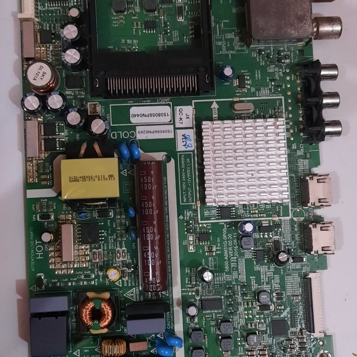Mainboard TV LED Coocaa 32E3600T Hidup