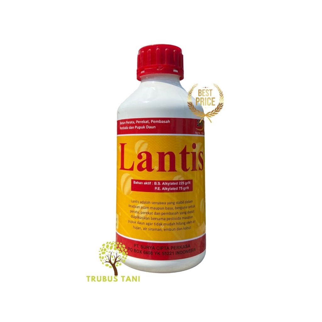 LANTIS -1Liter Perekat, Perata, Pembasah Pestisida Dan Pupuk Daun