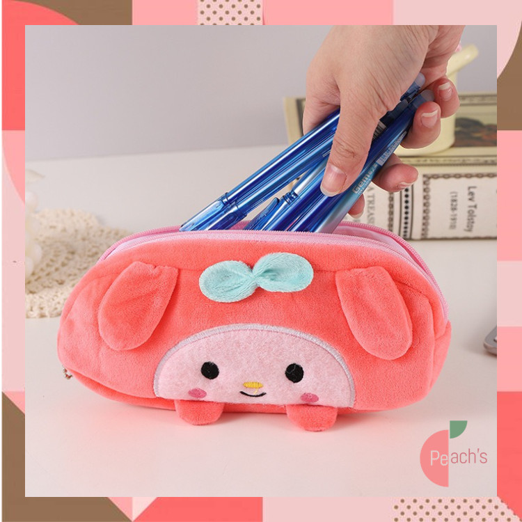 

PEACHs - S6242 Pouch Kosmetik Plushy Karakter / Tempat Pensil Bulu Halus