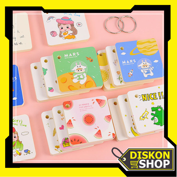 

Diskon Shop - S6339 Student Ring Notepad / Office Memo Kartun