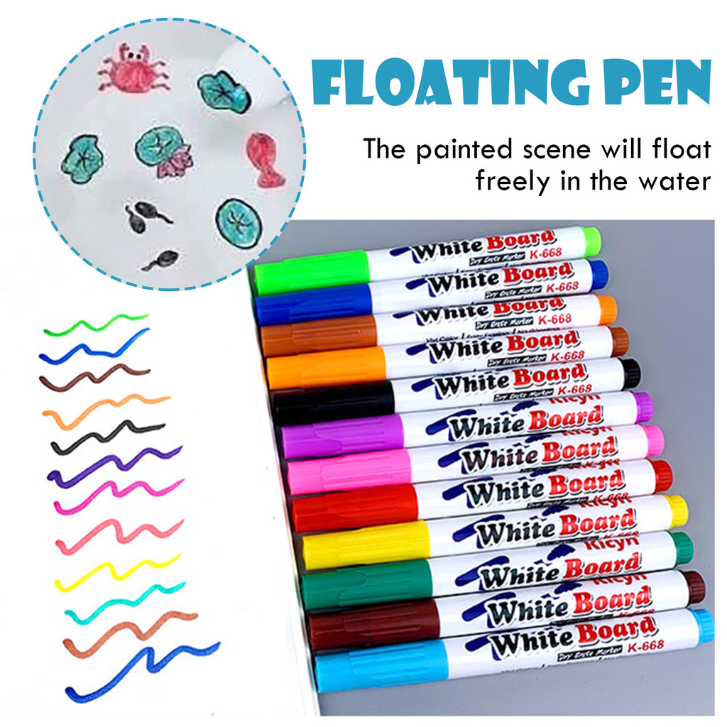 

Dropshipping Floating Pen Whiteboard Pen Erasable Water-based Marker Pen Tile Marker Repair Wall Grout Pen Drawing Kids Gift