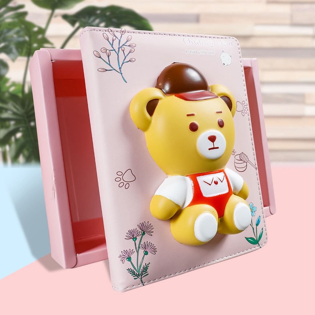 

Notebook Squishy Diary lucu / Agenda jurnal planner / Buku tulis BEAR