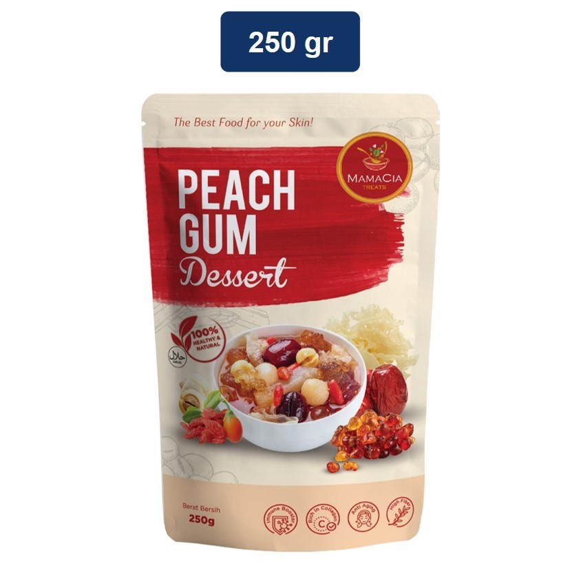 

Mamacia Treats Paket Peach Gum Komplit Kualitas Super Grade A+ / Tao Jiao / Simple Pack 250 gr