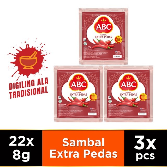 

ABC Sambal Extra Pedas 66 x 8 gr