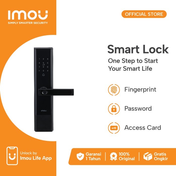 

IMOU Smart & Secure Door Lock Handle Kunci Pintu Digital K2C