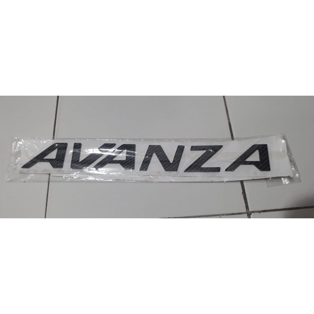 Emblem Kap Mesin Avanza Carbon  ACMD