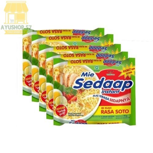 

5 pcs - Sedaap Kuah Soto Mie Instant [70gr] - AYUSHOP57