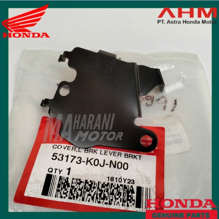 53173K0JN00 breket Besi plat klem bracket handle rem kiri Genio Vario 160 Scoopy 2021 ori AHM