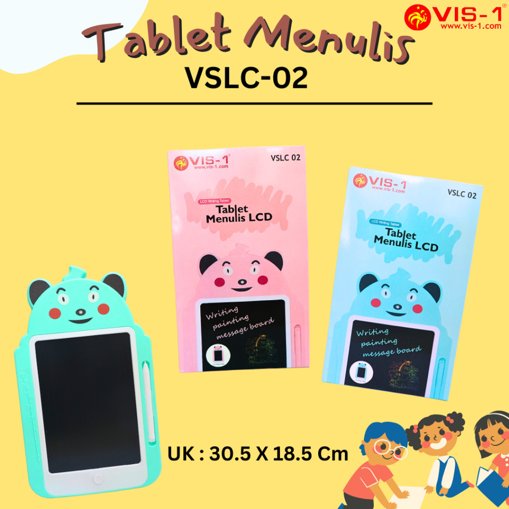

Tablet Menulis LCD Vis-1 Motif Beruang VSLC-02