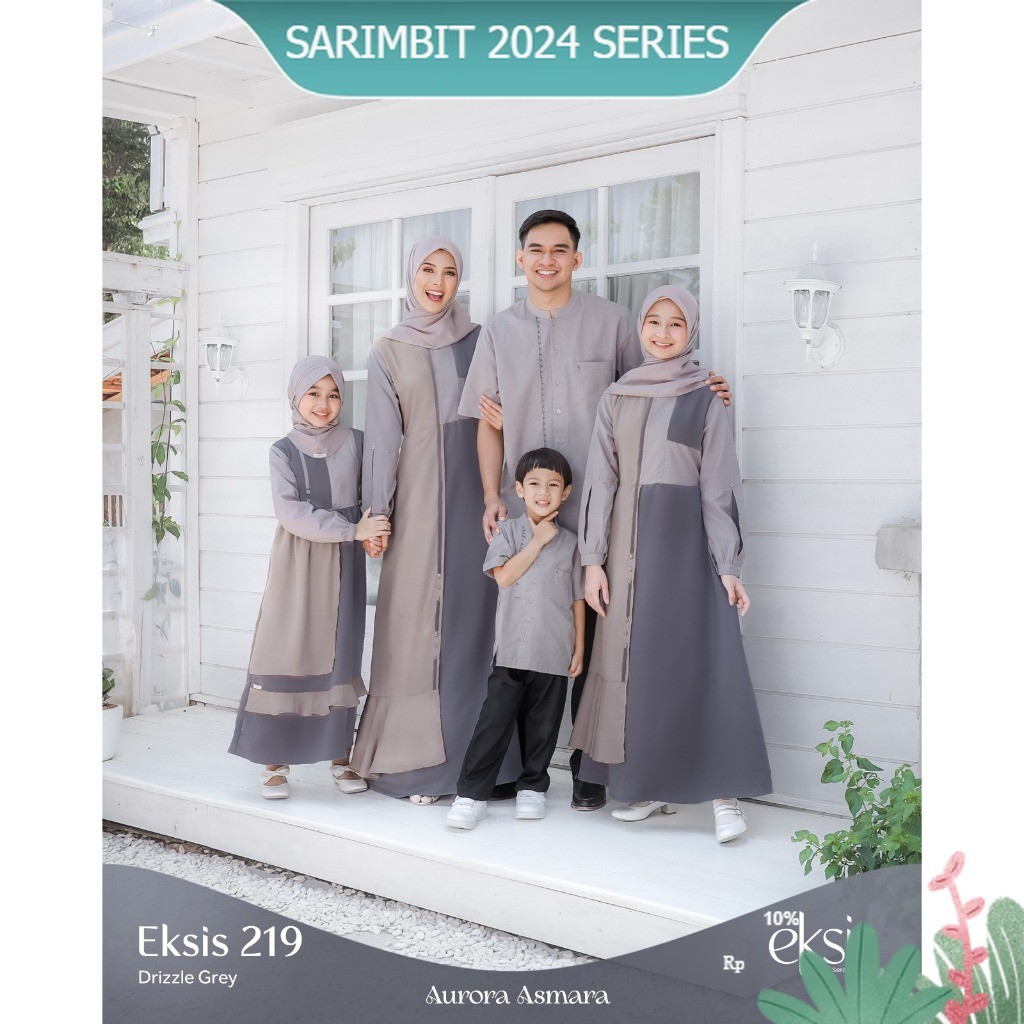 Sarimbit Seply EKSIS 219 Drizzle Grey | Sarimbit Seply Eksis 219 | Sarimbit Keluarga Seply Ponorogo