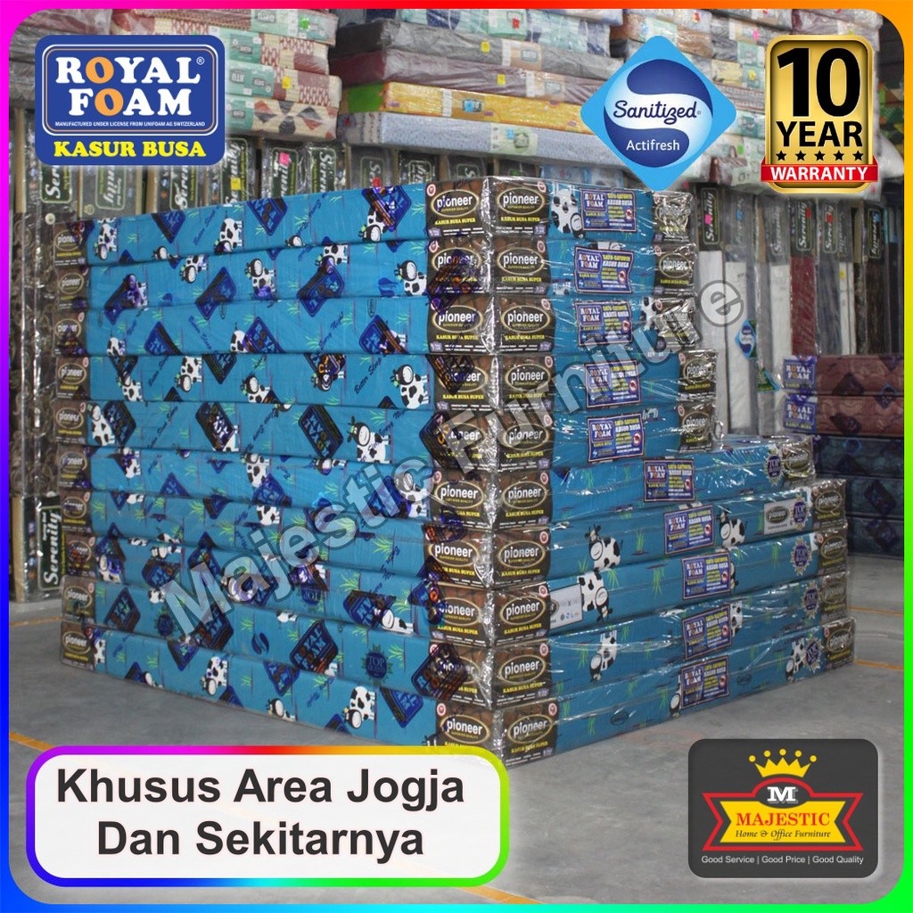 Kasur Busa Royal Pioneer - 90/100/120/140/160/180 - Tebal 20 cm - Royal Foam (Jogja)