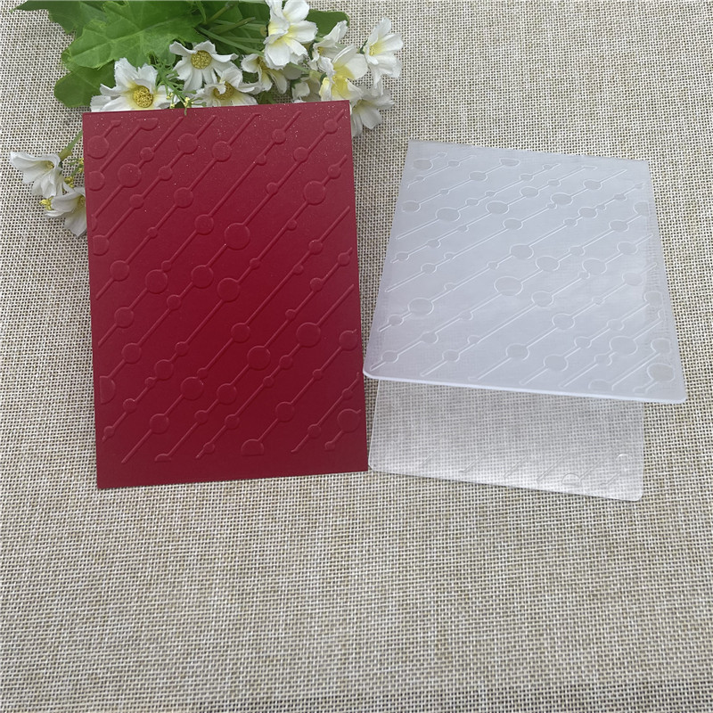 

Dot line Plastic Embossing Folders scrapbook album card packing decoration cutting dies paper craft stencils