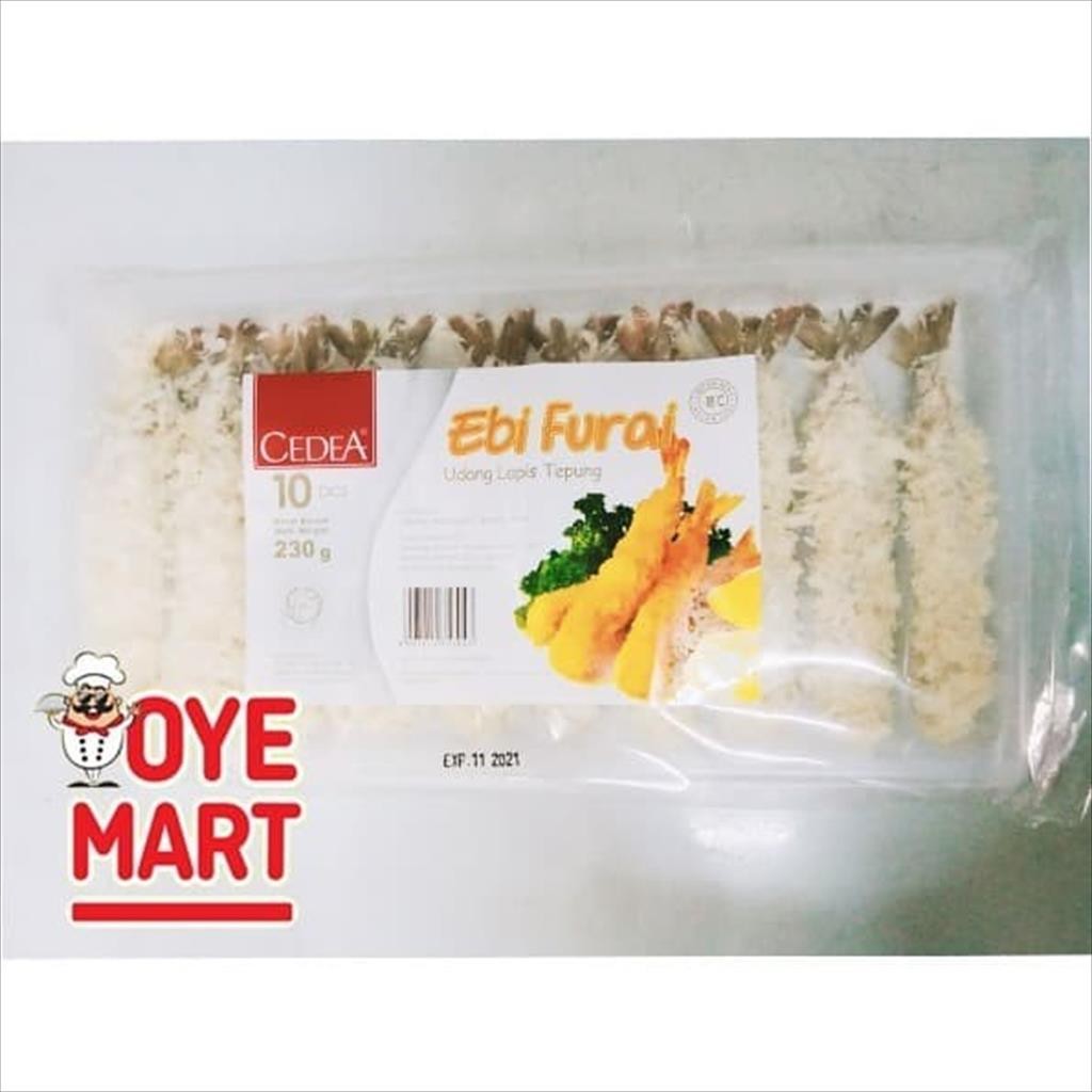 

CEDEA EBI FURAI 230 GR / UDANG TEPUNG SIAP GORENG ISI 10