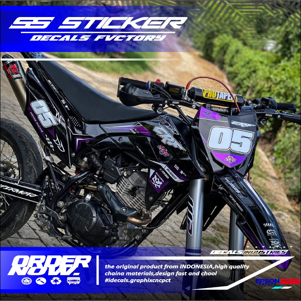 00380 DECAL FUL BODY SIMPEL KEREN MOTOR CRF150L BISA REQUEST