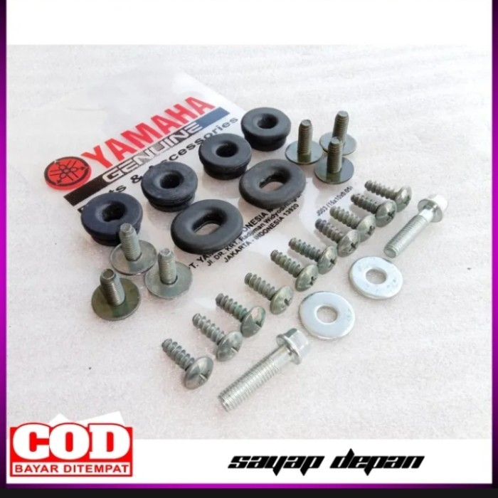 baut mur ring karet sayap depan yamaha jupiter z fullset