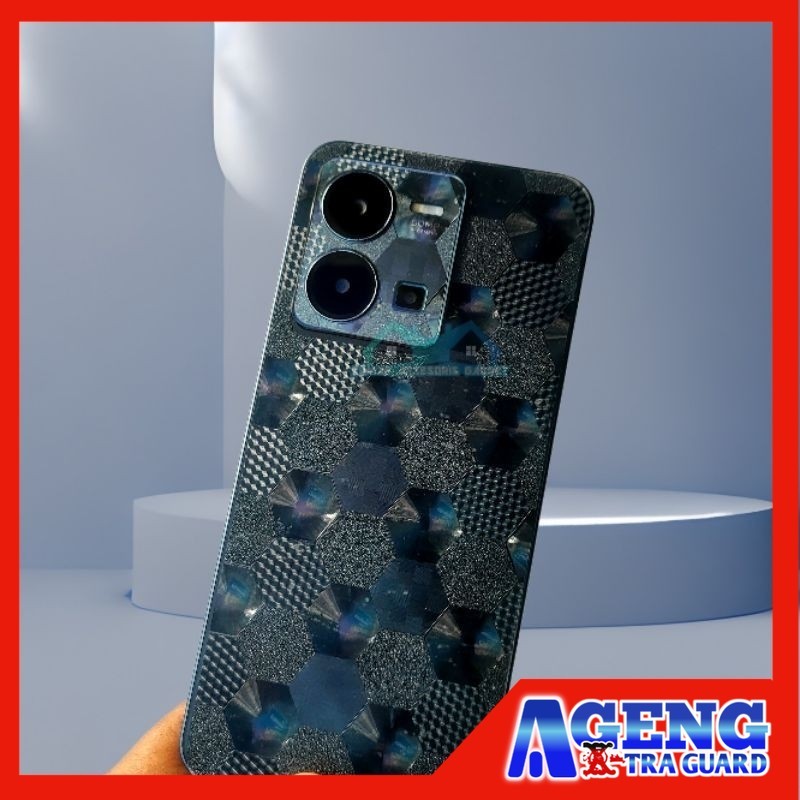 BackSkin Garskin skin Carbon SAMSUNG HEXAGON LEBAH pelindung belakang J2 J3 J4 J5 J6 J7 J8 Prime Pro
