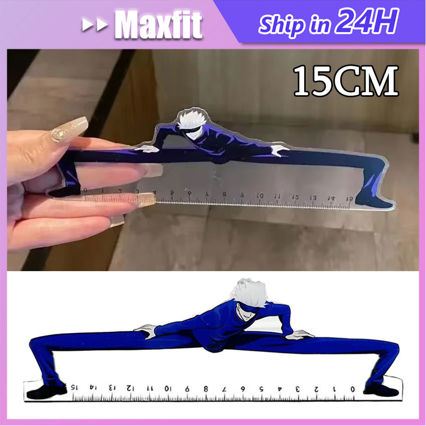 

Flexible Ruler / Penggaris Gojo Satoru / Mistar Plastik Transparan / Bening / Plastic Transparent / Clear Ruler 15 cm Stationery Supplies