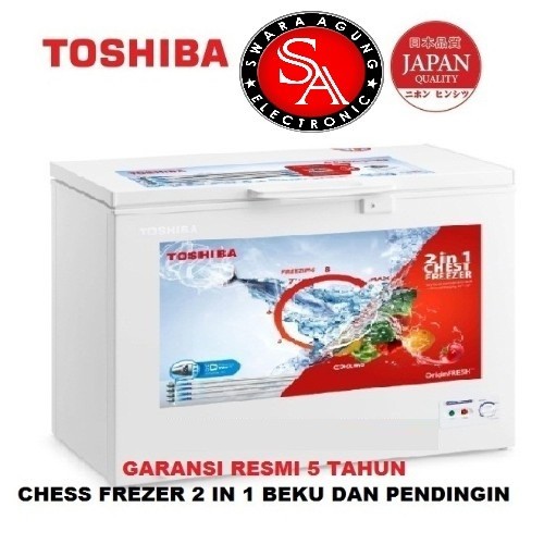 Chest Freezer 280 Liter Toshiba Type: CR-A320 (Khusus Daerah Medan)