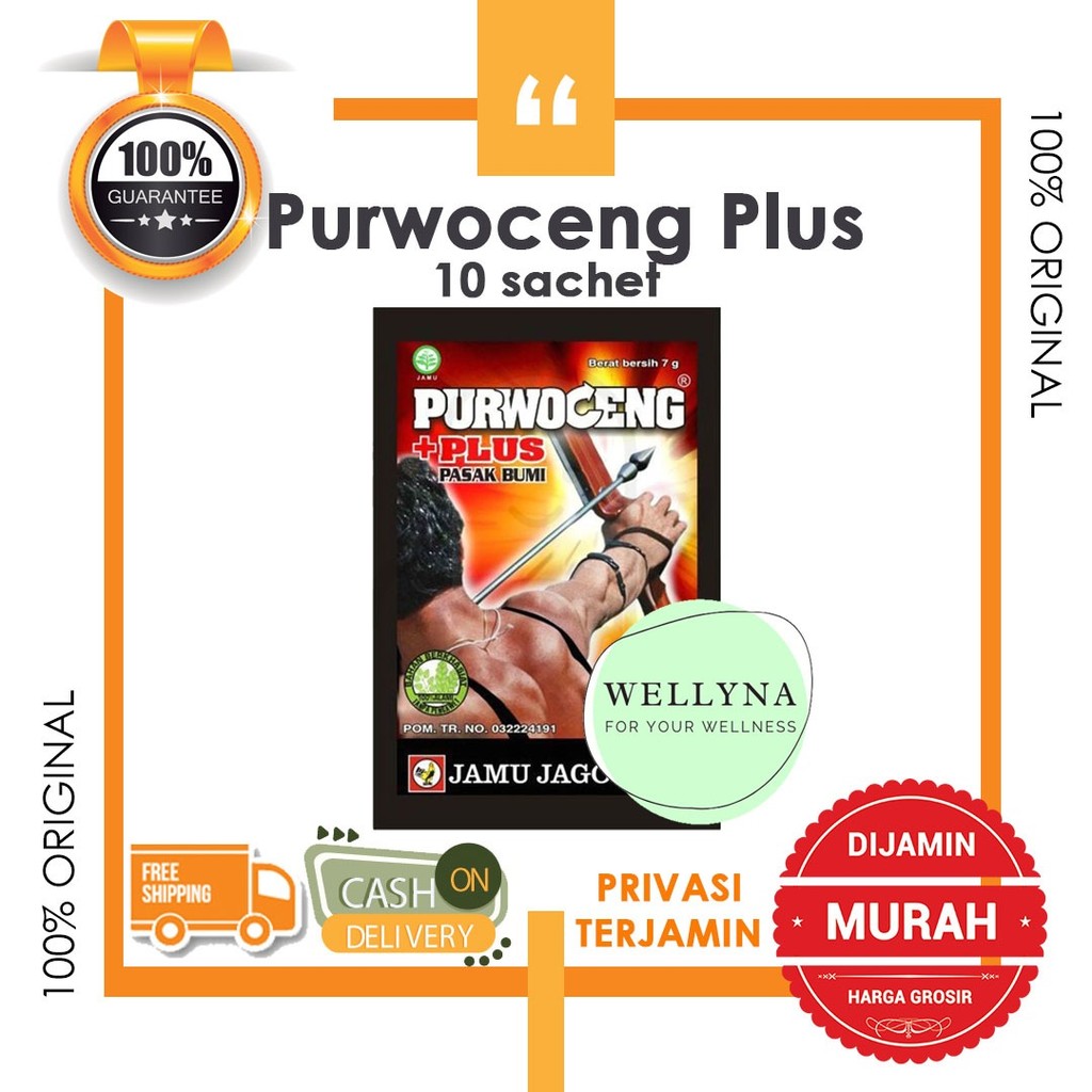 ☘️Wellyna☘️ Jamu Jago Purwoceng Plus Pasak Bumi  Memelihara Kesehatan Stamina Pria BPOM