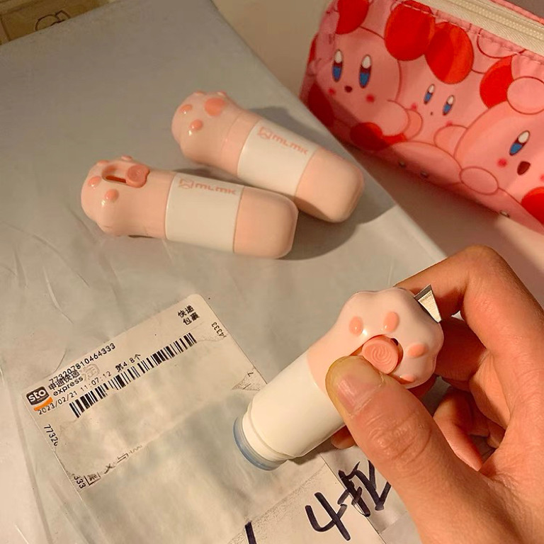 

99KHOME Box Opener Roller Stamp Cutter Pembuka dan Penghapus Resi Paket penghapus lucu H348