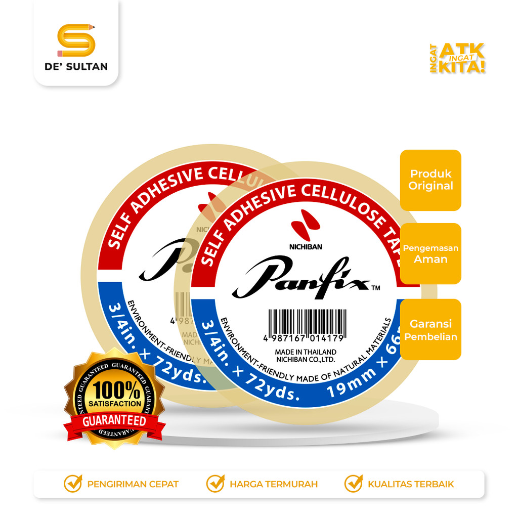 

PANFIX SELOTIP BENING/ CELLULOSE TAPE 0.5" x 72YARD (1ROLL)