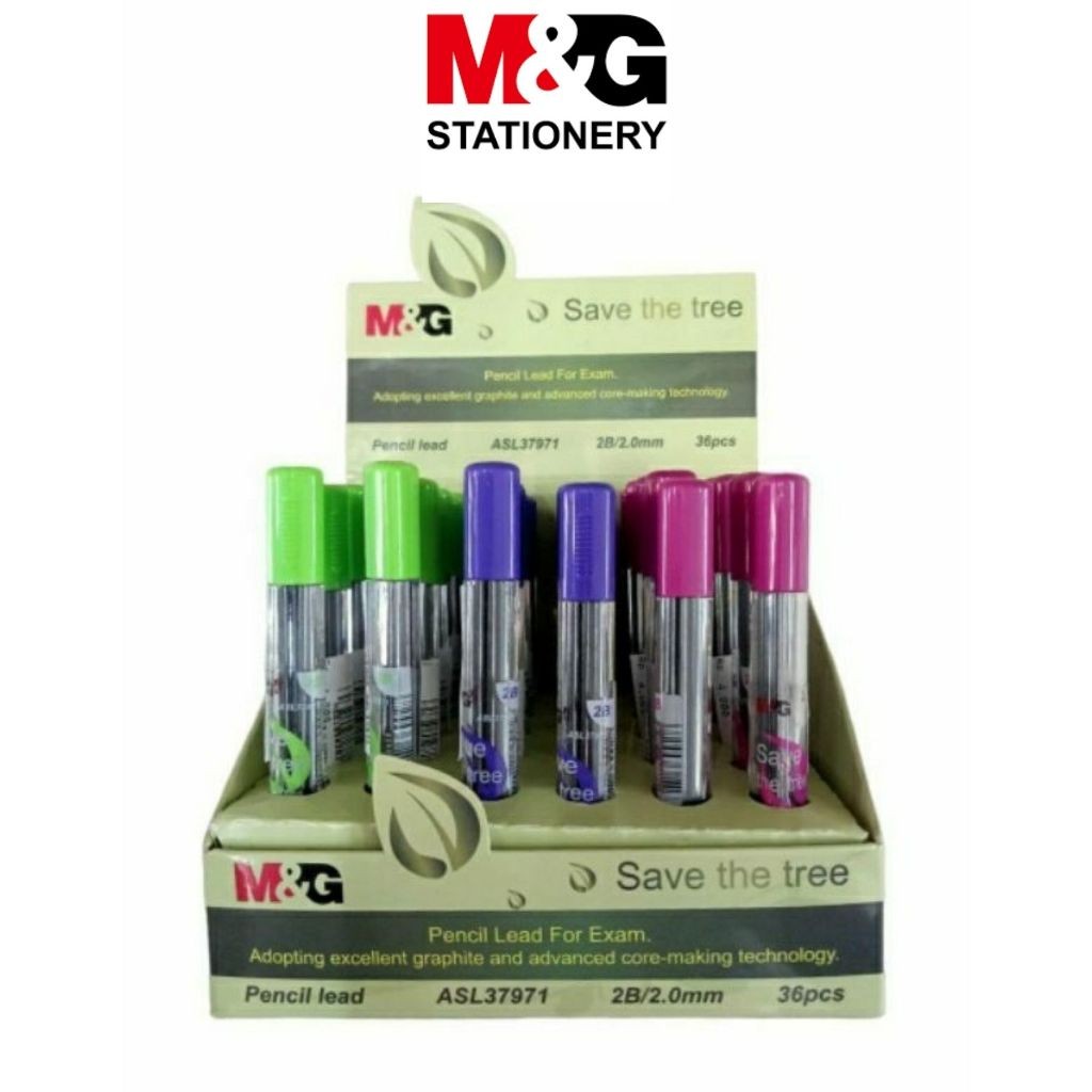 

Refil Pencil Mechanic 2B M&G #ASL3797 Isi Pensil Mekanik 2.0 mm Isi 6 Pcs - 1 TUBE- SHAGB