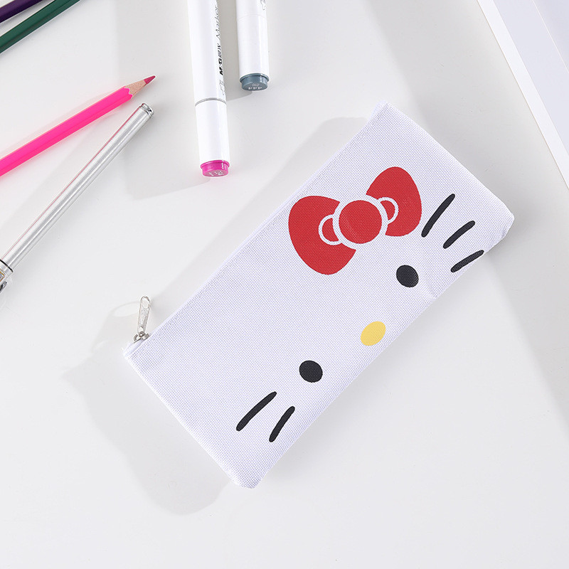

HOT Sanrio Kuromi Ins Style Girly Heart Cartoon Student Stationery Bag PU Leather Zipper Bag Storage Bag Pencil Bag Cosmetic Bag