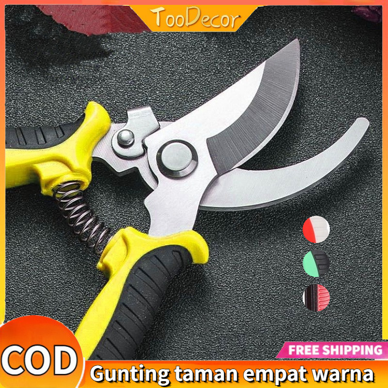 Gunting Rumput Taman Gunting Tanaman Gunting Dahan Stainless Steel Garden Shears Ranting Bunga Tanam