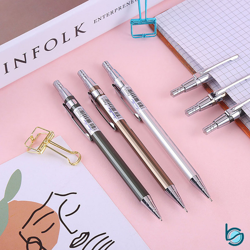 

Pensil Mekanik Bahan Besi Kualitas Bagus/Pencil Cetek Besi 0.5mm/0.7mm - Best Stationary