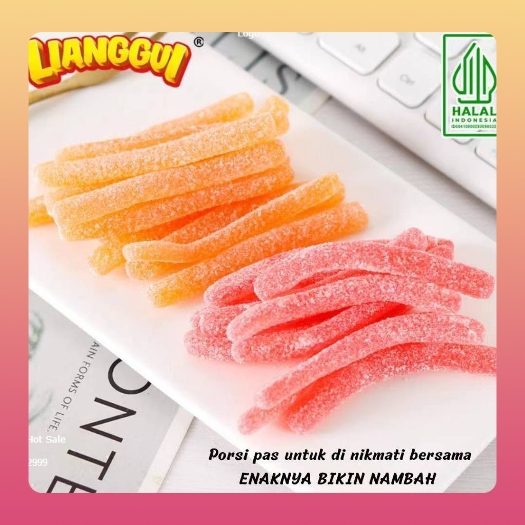 

[Makanan viral halal unik]Lianggui Hala Permen Sticky Sweet Set Gummy dengan Saus Selai Rasa Set Gummy dengan Saus Selai Rasa Stoberi Mangga 60g Permen Buah Candy Corno Rasa Stroberi Permen