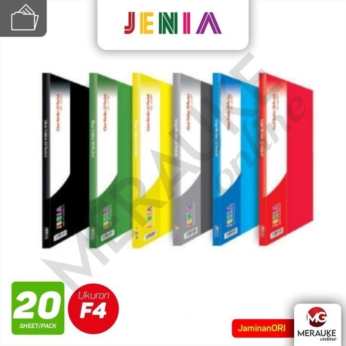 

JENIA Clear Holder Document Keeper Display Book F4 isi 20 Pocket