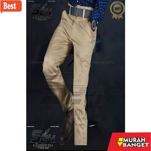 celana chino panjang pria CELANA PANJANG REGULAR CELANA STANDARD KAIN TWILL / CHINO STANDARD