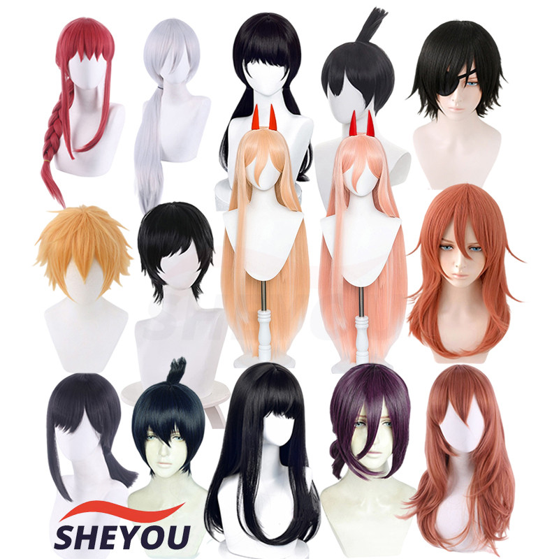 Anime Cosplay Wig Makima Power Angel Devil Denji Higashiyama Kobeni Reze Hayakawa Aki Himeno Quanxi 