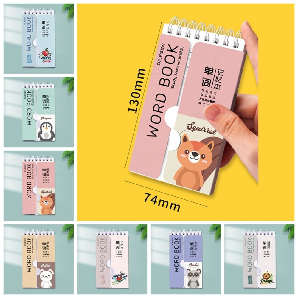 

Cute Durable Manual Account Book Loose Leaf Diary Book Journal Planner Organizer Ring Kids Student Binder Diary Pad Gifts