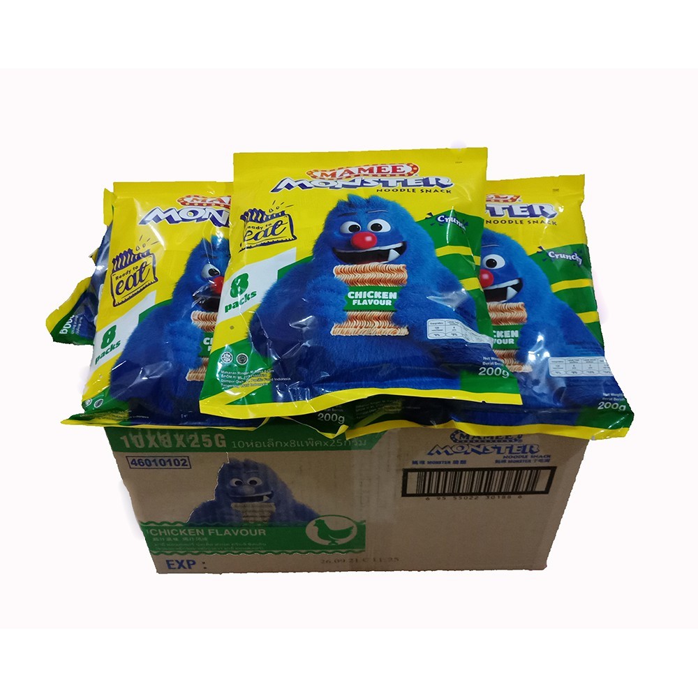 

Snack Mamee Monster / Mie Kremes Per Dus