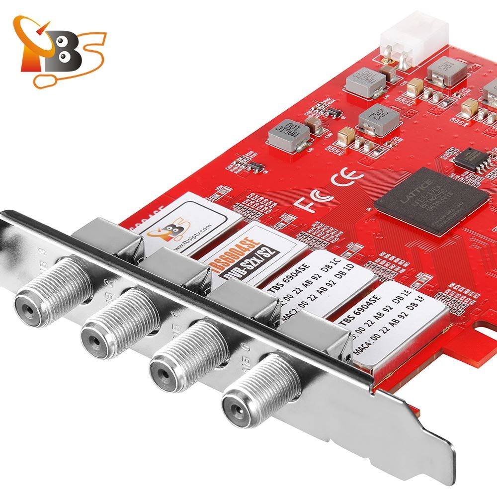 For TBS6904SE DVB-S2X PCIE satellite TV data receiving card tuner ts output FTA