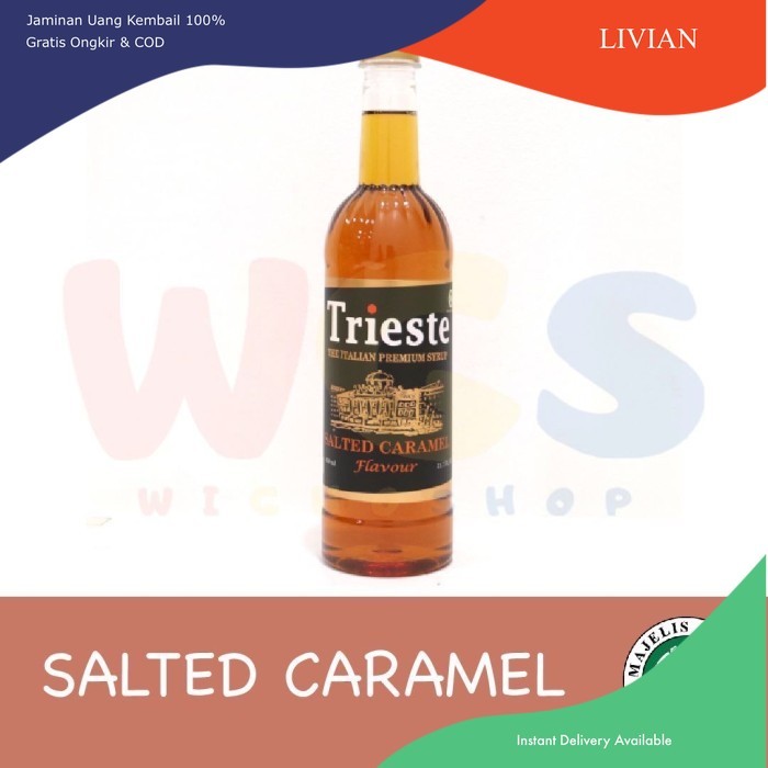 

vv Syrup Trieste Salted Caramel Flavour - Sirup Salted Caramel - 650 ml