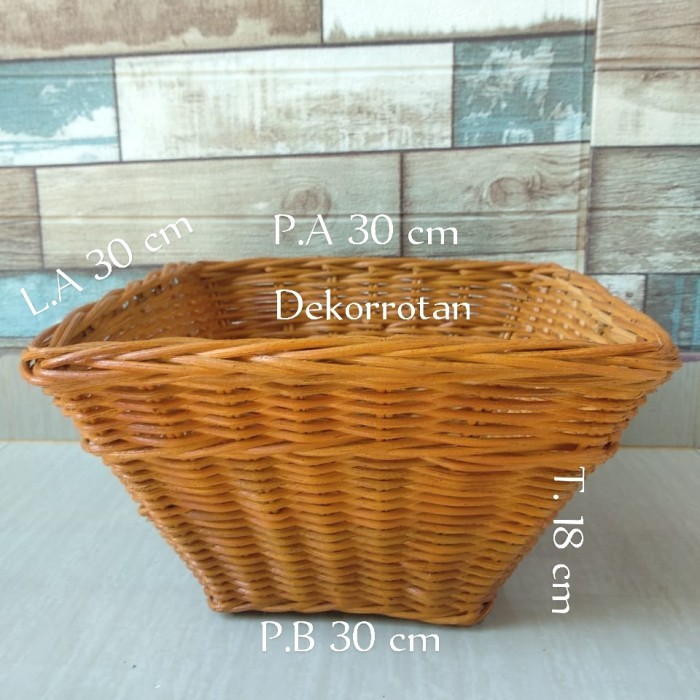 keranjang rotan kotak wadah makanan buah hantaran pernikahan tempat penyimpanan barang serbaguna