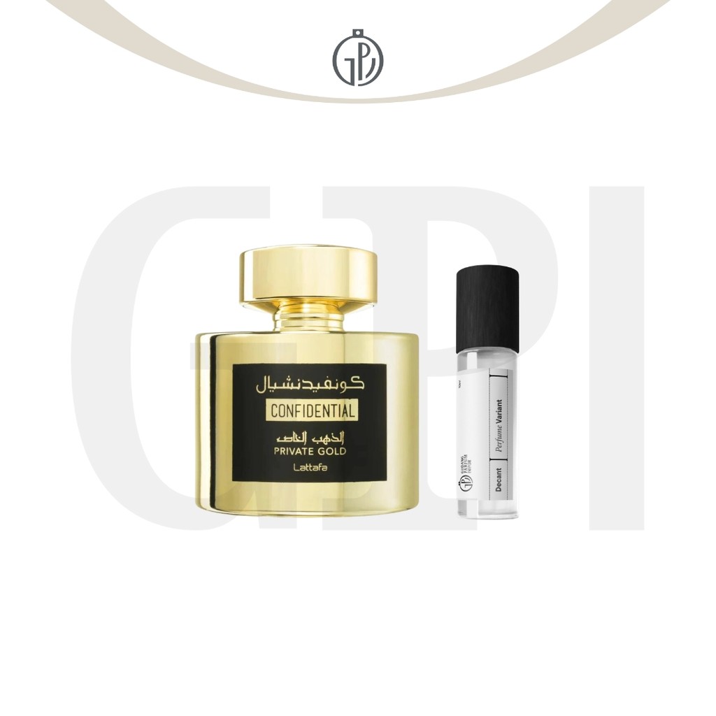 Decant Lattafa Confidential Gold for Unisex EDP