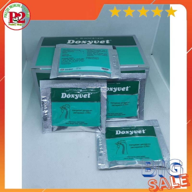 DOXYVET 10GR OBAT AYAM CRD OBAT NGOROK OBAT SNOT OBAT BURUNG SNOT