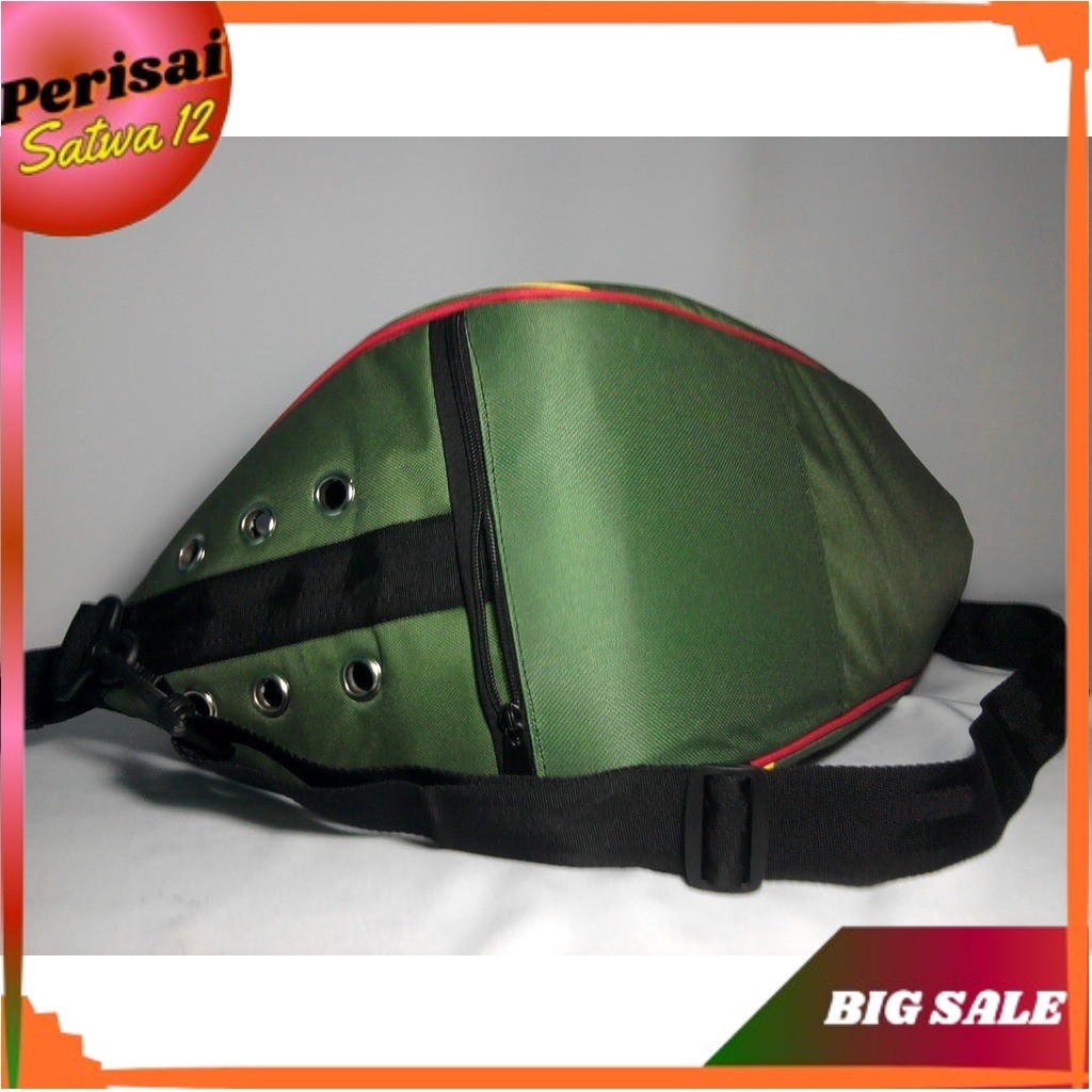 TAS AYAM BANGKOK AYAM LAGA BAHAN KUAT JAHITAN RAPI RESLETING BAIK DILENGKAPI KANCING PENGAMAN