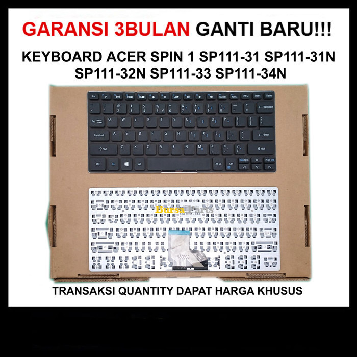 Keyboard Acer Spin 1 SP111-31 SP111-31n SP111-32n SP111-34n SP111-33 .