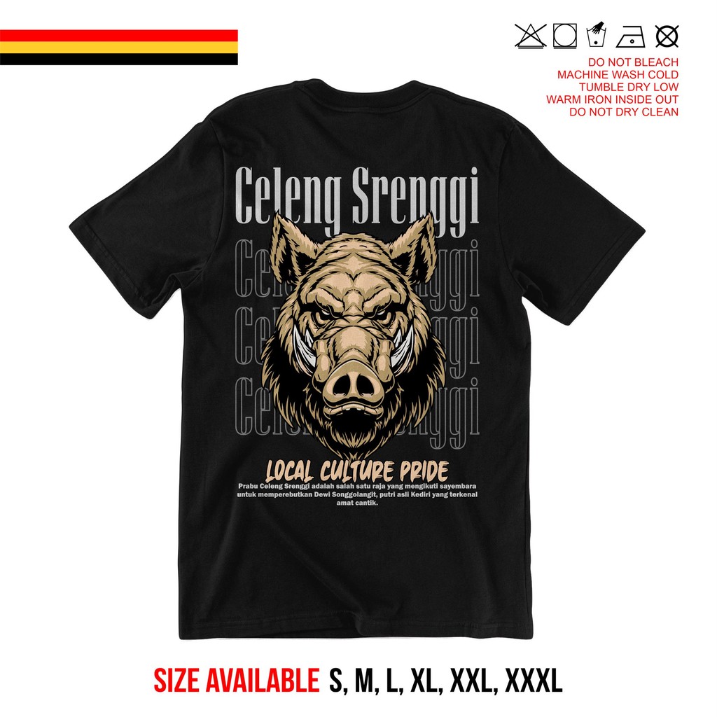 Most Historical Clothes - Kaos Jaranan Celeng Srenggi Kaos Budaya Jawa Kaos Barongan