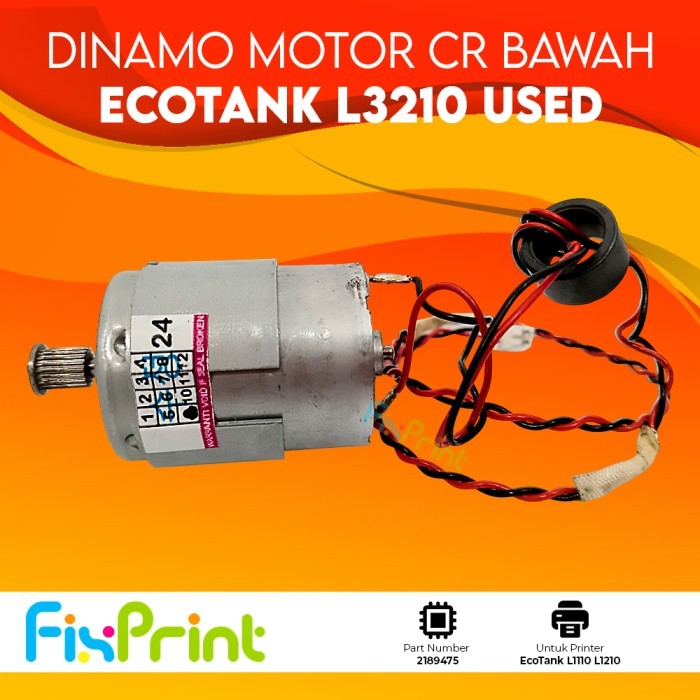 Dinamo Motor CR Epson L1210 L3210 Bekas Dinamo Carriage Samping Printer Eco Tank L1110 L1210 L1216 L